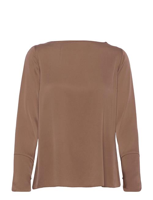 Se Ahlvar Gallery Kelly Blouse Ahlvar Gallery Brown ved Booztlet