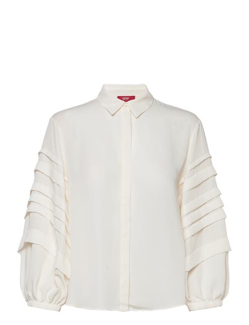 Se Esprit Collection Women Blouses Woven Long Sleeve Esprit Collection White ved Booztlet