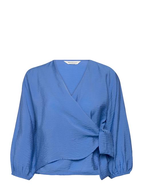 MSCH Copenhagen Mschaudia 3/4 Wrap Top MSCH Copenhagen Blue