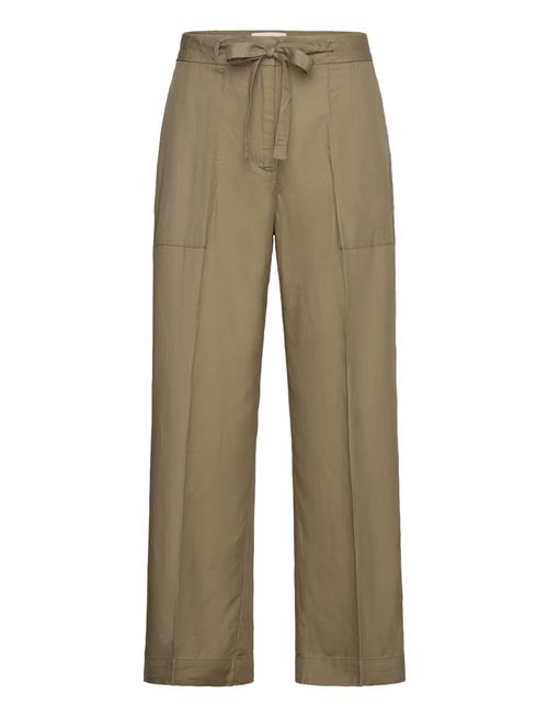 Se GANT Rel Tie Waist Pants GANT Khaki ved Booztlet