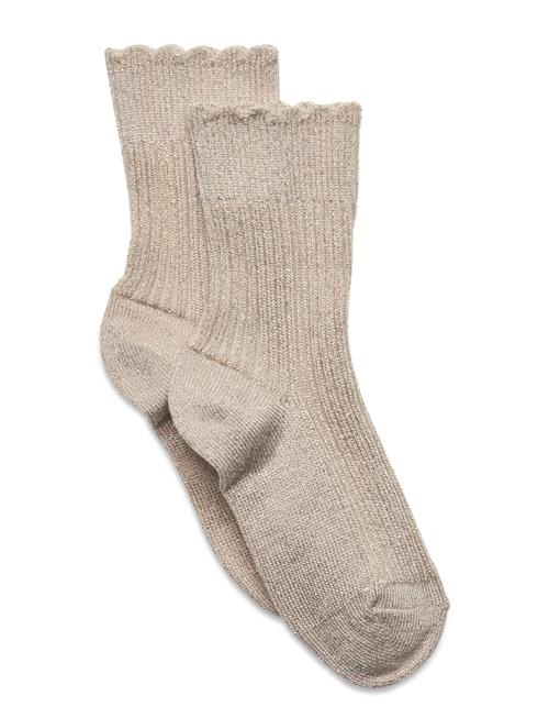 mp Denmark Celosia Glitter Socks Mp Denmark Beige