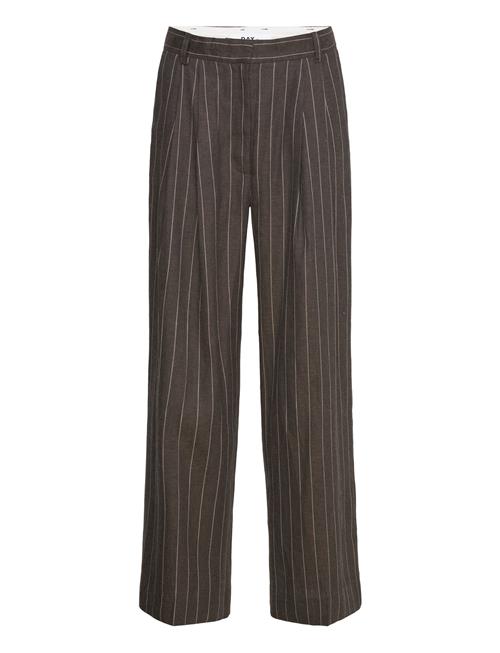 Day Birger et Mikkelsen Enzo - Casual Linen Stripe Day Birger Et Mikkelsen Brown