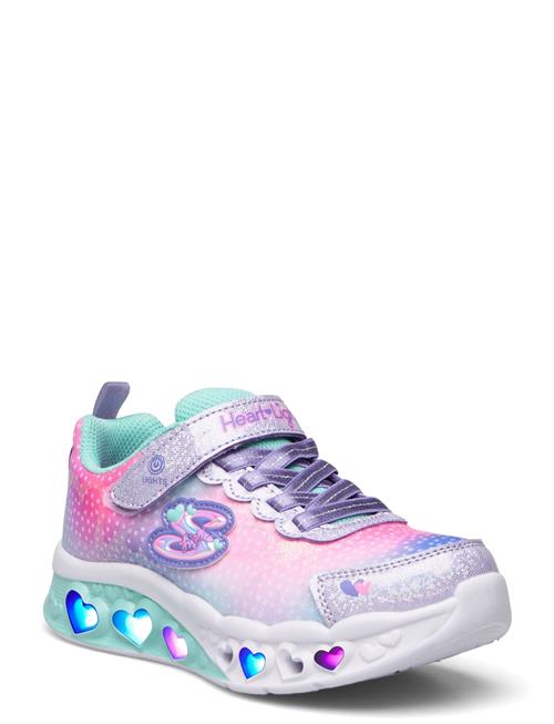 Girls Flutter Heart Lights Simply Love Skechers Patterned