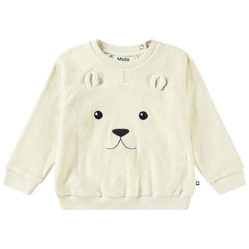 Se Molo GOTS Deary Sweatshirt White Noise |  | 74 cm ved Babyshop