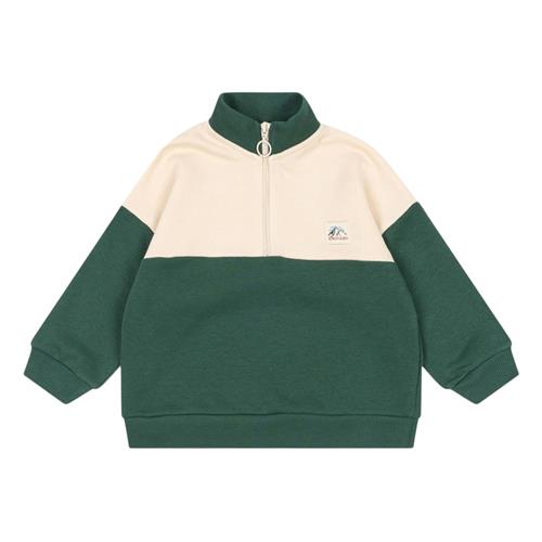 Konges Sløjd Lou Half Zip Sweat Ocs - Smoke Pine | Grønn | 5-6 years