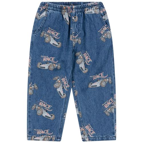 Se Konges Sløjd Magot Pants Gots - Race Denim | Blå | 12 months ved Babyshop