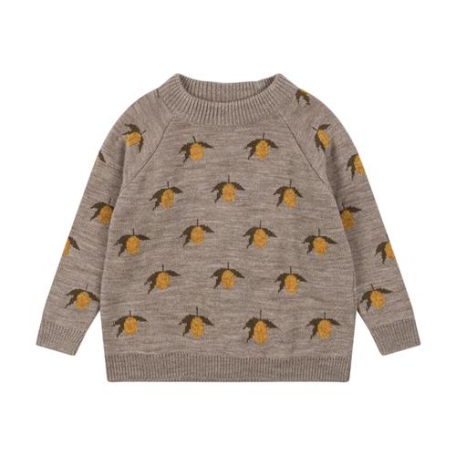 Konges Sløjd Belou Lemon Strikbluse Lemon | Brun | 2 years