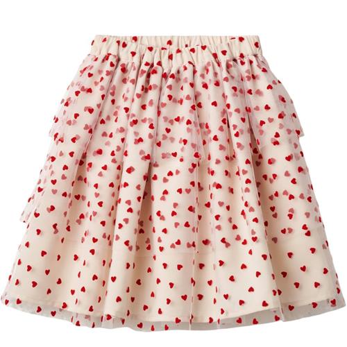 Fliink Tulle Skirt Sandshell Pompeian Red | Beige | 12 months