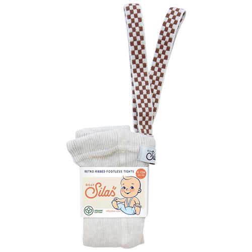 Silly Silas Footless Tights Cream Blend Checked Strømpebukser uden fødder Cream Blend Checked |  | 6-12 months