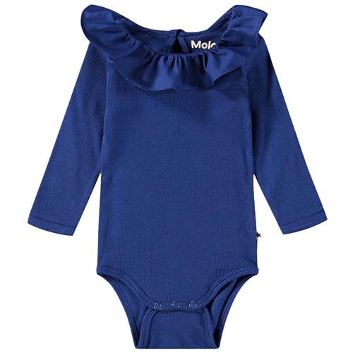 Se Molo GOTS Faye Babybody Vibrant Blue | Blå | 80 cm ved Babyshop