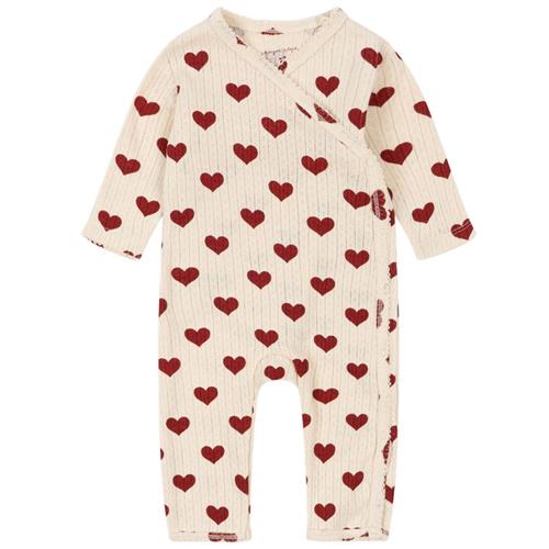 Konges Sløjd Minnie Newborn Onesie Gots - Amour Rouge | Rød | 0-1 months