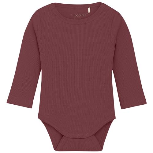 Fixoni Body LS Rib Wild Ginger Body LS Rib Baby Body Wild Ginger | Brun | 74 cm