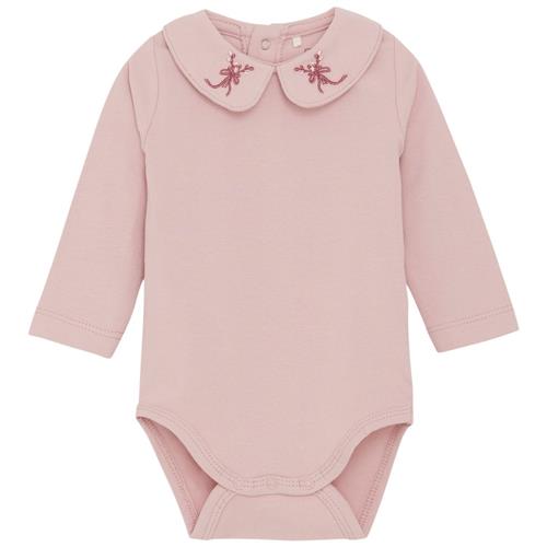 Fixoni Body LS w. Collar Pale Mauve Mauve baby body pale mauve | Lyserød | 50 cm