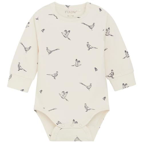 Fixoni Body LS Whitecap Gray Body LS Baby Body Whitecap Gray | Grå | 68 cm