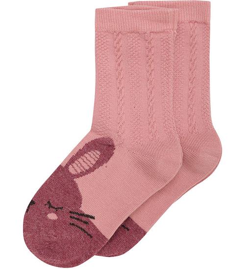 Se Minymo Strømper - 2 pak- Ash Rose ved KidsWorld