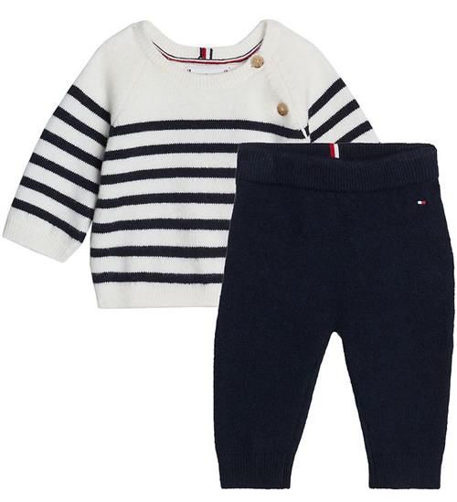 Tommy Hilfiger SÃ¦t - Bluse/Bukser - Desert Sky/Stripe