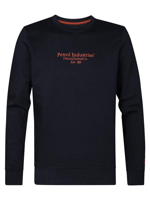 Petrol Industries Sweatshirt 'Iconic 35 years'  natblå / orange