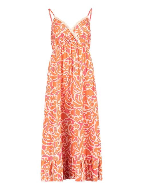 Hailys Sommerkjole 'Ol44ly'  orange / lys pink / hvid