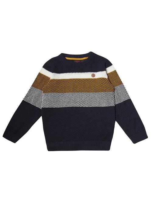 Se KOROSHI Pullover  navy / honning / hvid ved About You