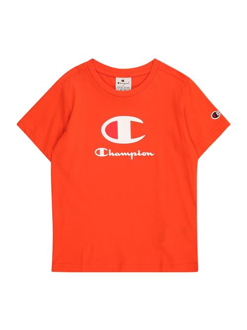 Se Champion Authentic Athletic Apparel Shirts  neonorange / hvid ved About You