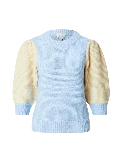 Se SECOND FEMALE Pullover 'Gry'  pastelblå / pastelgul ved About You