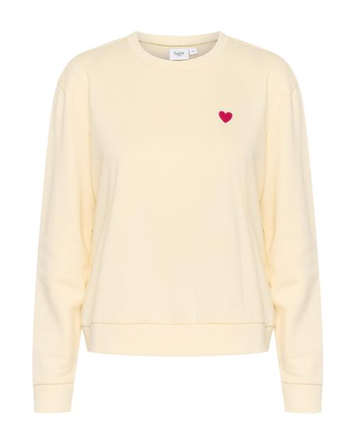 Se SAINT TROPEZ Pullover 'Zadi'  champagne ved About You