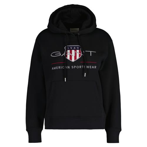 GANT Sweatshirt  grå / mørkerød / sort / hvid