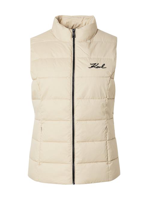 Karl Lagerfeld Vest  beige / sort