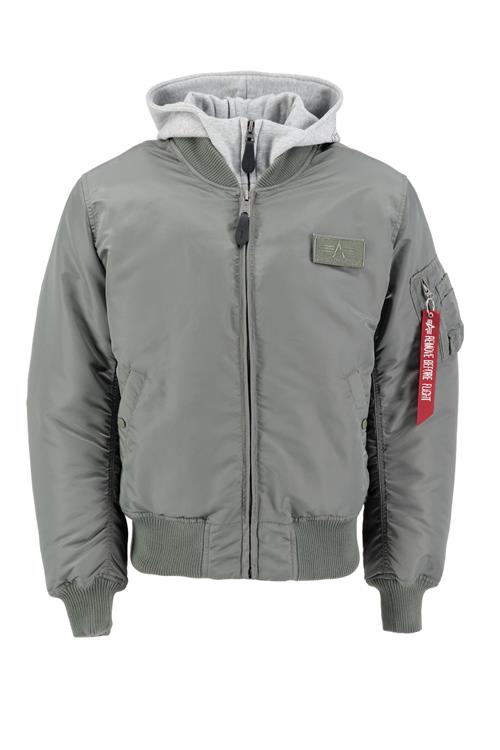 ALPHA INDUSTRIES Overgangsjakke 'MA-1 D-Tec'  grøn