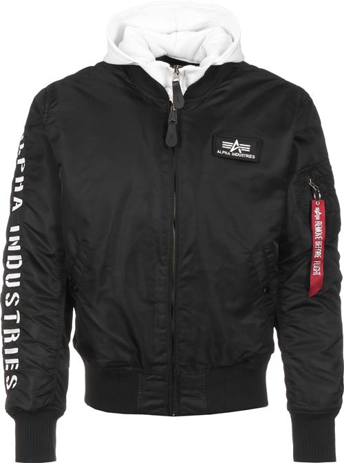 ALPHA INDUSTRIES Overgangsjakke  rød / sort / hvid