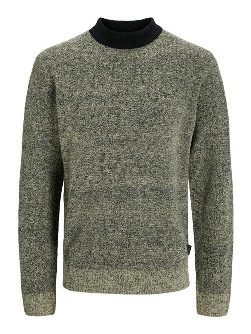 Se JACK & JONES Pullover 'JCOSPACE'  grøn-meleret / sort ved About You