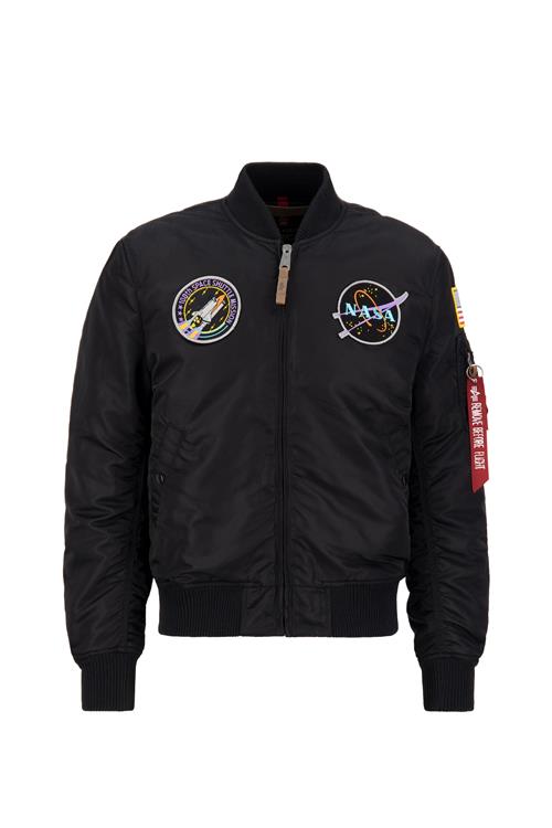 ALPHA INDUSTRIES Overgangsjakke 'NASA'  lyseblå / lyselilla / rød / sort