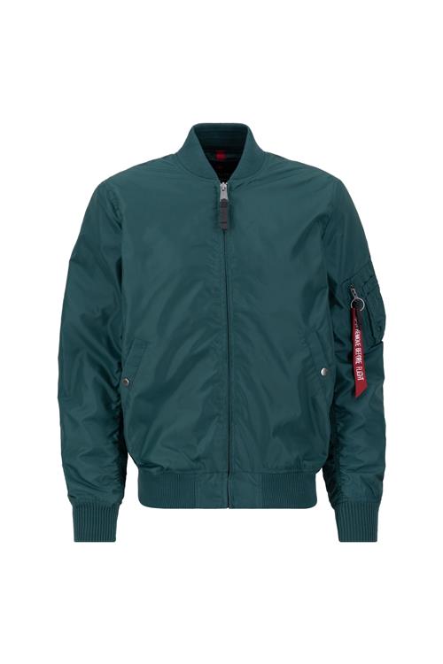 ALPHA INDUSTRIES Overgangsjakke 'MA-1 TT'  grøn / blodrød / hvid