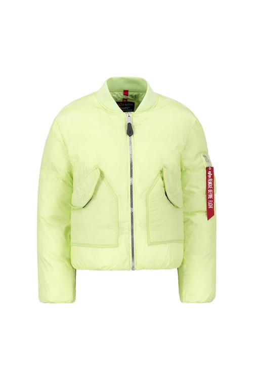 ALPHA INDUSTRIES Overgangsjakke 'MA-1'  lime