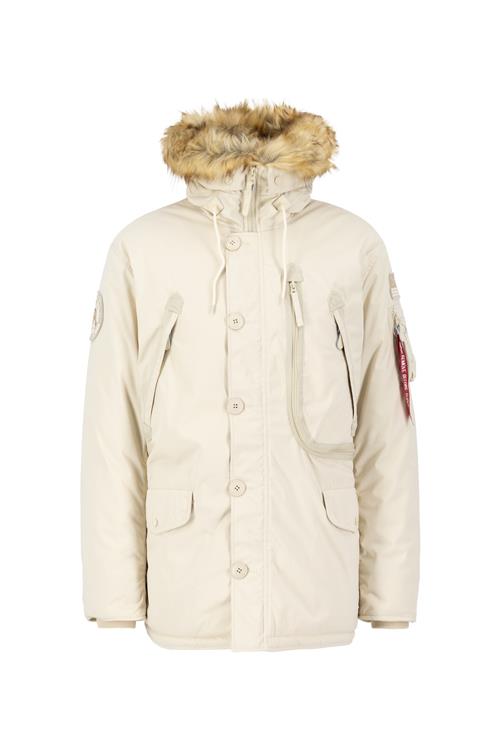 ALPHA INDUSTRIES Vinterparka  beige / brun / rød