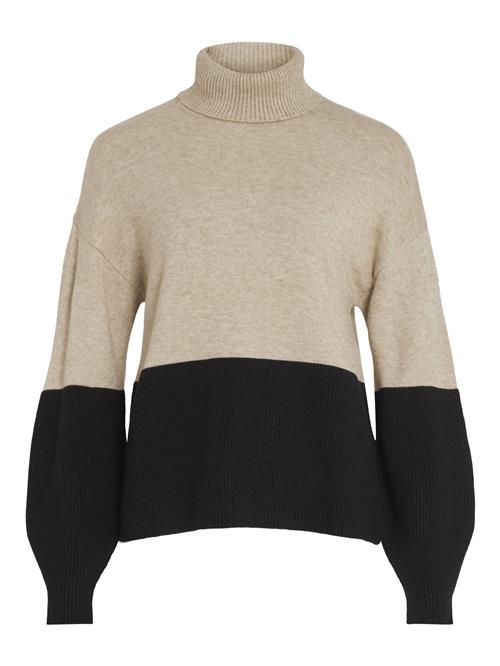 VILA Pullover  beige / sort