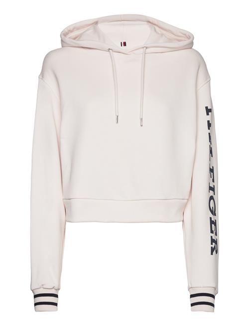 Tommy Hilfiger Reg Monotype Slv Crop Hoodie Tommy Hilfiger White