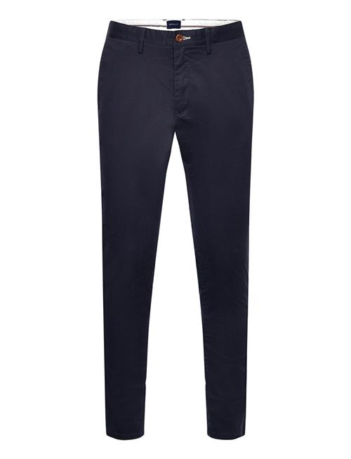 Se GANT Slim Orginal Shield Chinos GANT Navy ved Booztlet