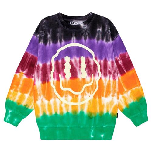 Molo GOTS Memphis Sweatshirt Stripy Dye | Orange | 116 cm