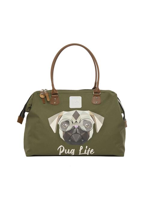 Bagmori Weekendtaske 'Pug'  beige / grå / antracit / oliven