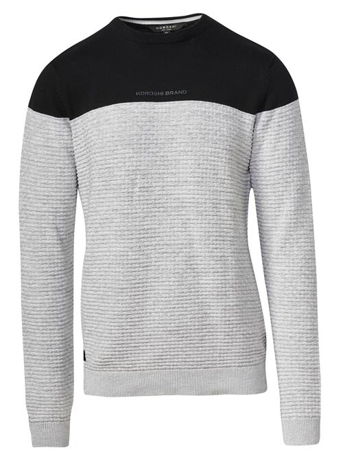 KOROSHI Pullover  lysegrå / sort