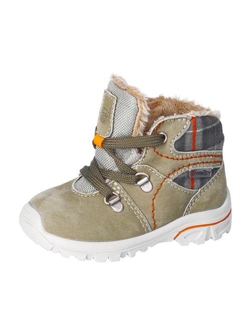 PEPINO by RICOSTA Snowboots 'DESSE'  grå / mørkegrå / khaki / rød