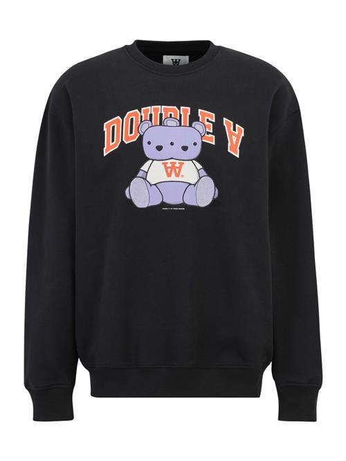 Se WOOD WOOD Sweatshirt 'Noel Bear'  antracit / lavendel / mørkeorange / hvid ved About You