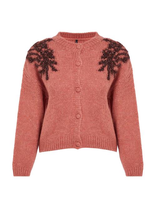 Se Trendyol Cardigan  choko / pastelrød ved About You