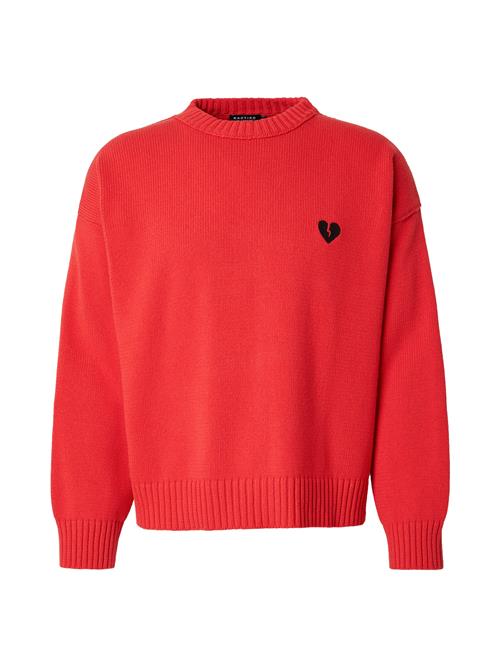 Kaotiko Pullover 'BROKEN HEART'  rød / sort