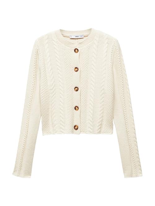 Se MANGO Cardigan 'Clara'  ecru ved About You