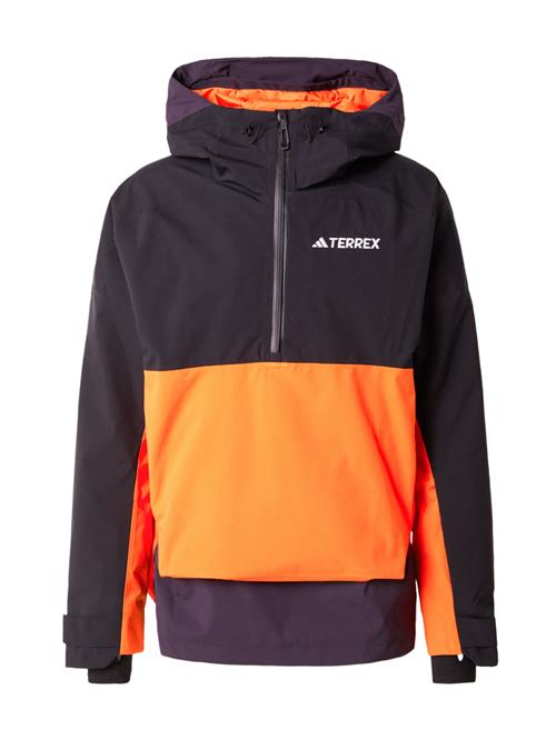 ADIDAS TERREX Udendørsjakke 'Xperior'  mørkelilla / orange / sort / hvid