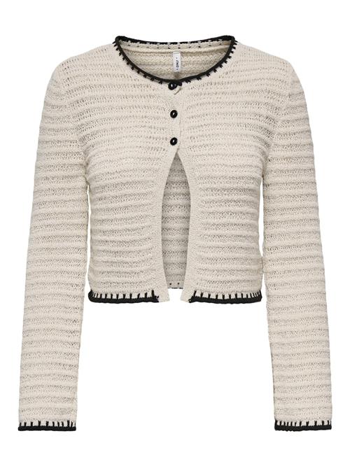 Se ONLY Cardigan  beige / sort ved About You