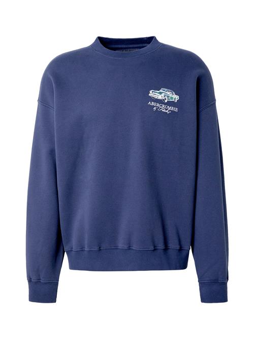 Se Abercrombie & Fitch Sweatshirt 'SEASONAL IMAGERY'  indigo / grøn / hvid ved About You