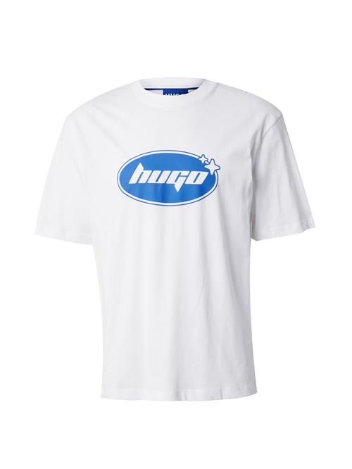 HUGO Bluser & t-shirts 'Nugoclean'  royalblå / hvid